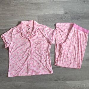 Juicy Couture Pink Logo Pajama Set